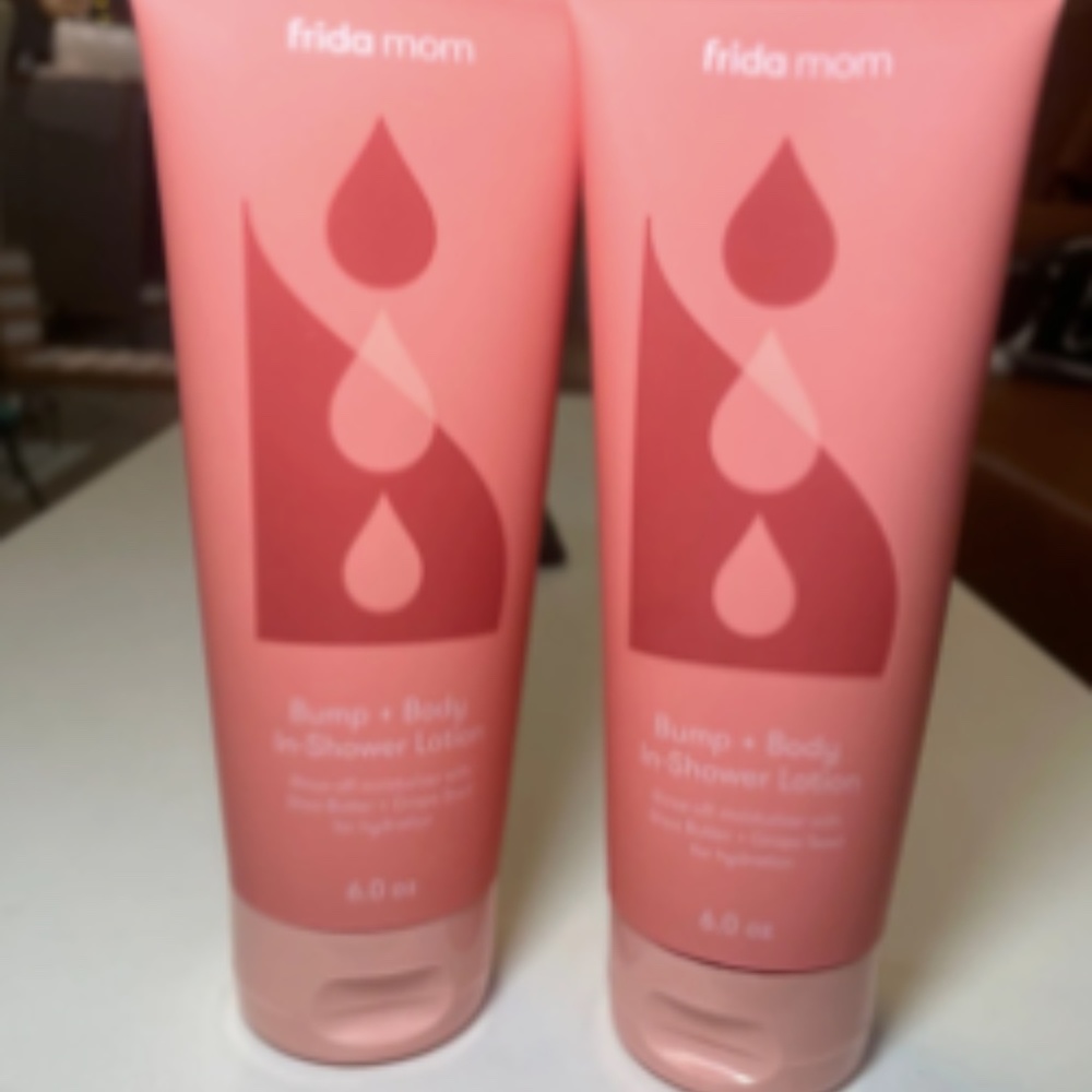Sealed Set of 2 Brand New Frida Mom Bump + Body In- Shower Lotion 6 Fl oz each